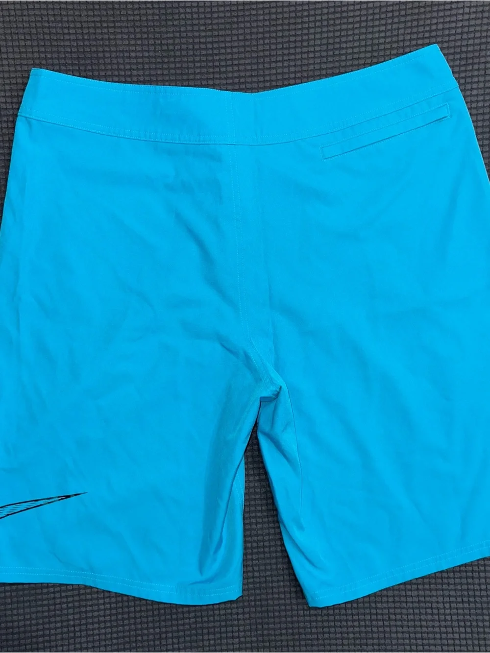 Nike Swim Board Shorts Mens Size 36 Blue Drawstring Performance Swim